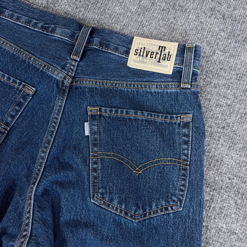 Levis Silver Tab 94 Baggy Jeans Women 27 Blue Denim Silvertab (FIT 29x32)